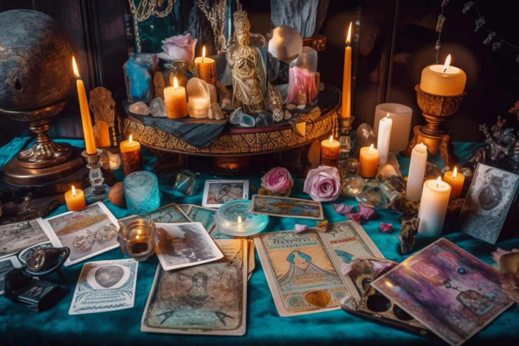 Cartas del tarot, ocultismo. adivinación, esoterismo, videncia, medium, pasado, presente, futuro, canalización