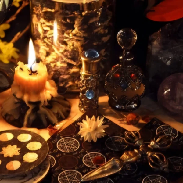 Ritual mágico, esoterismo, magia, velas, ocultismo, altar